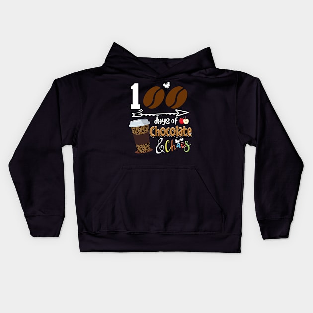 100 days of chocolate chaos 2024 Kids Hoodie by panji derel